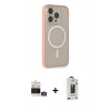 MARSİLYAN™- iPhone 14 Pro Max Kılıf Siluet Işık Koleksiyonu - Siyah Bilvis Hayalet Cam Ekran Koruyucu + Bilvis Titan Kamera Lens - GS