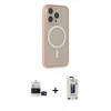 MARSİLYAN™- iPhone 14 Pro Max Kılıf Siluet Işık Koleksiyonu - Siyah Bilvis Hayalet Cam Ekran Koruyucu + Bilvis Titan Kamera Lens - SH