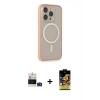 MARSİLYAN™- iPhone 14 Pro Max Kılıf Siluet Işık Koleksiyonu - Siyah Buffer Cam Ekran Koruyucu + Bilvis Titan Kamera Lens - DNMR