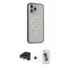 MARSİLYAN™- iPhone 14 Pro Max Kılıf Siluet Işık Koleksiyonu - Siyah Joko 5D Cam + Raze Metal Kamera Lens - GD