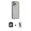 MARSİLYAN™- iPhone 14 Pro Max Kılıf Siluet Işık Koleksiyonu - Siyah Joko 5D Cam + PVD Metal Kamera Lens - TU