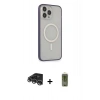 MARSİLYAN™- iPhone 14 Pro Max Kılıf Siluet Işık Koleksiyonu - Siyah Joko Magic 5D Hayalet Cam + Raze Metal Kamera Lens - GS