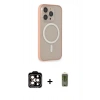 MARSİLYAN™- iPhone 14 Pro Max Kılıf Siluet Işık Koleksiyonu - Siyah Joko Magic 5D Hayalet Cam + PVD Metal Kamera Lens - TU