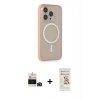 MARSİLYAN™- iPhone 14 Pro Max Kılıf Siluet Işık Koleksiyonu - Siyah Mat Seramik Nano Ekran Koruyucu + Bilvis Titan Kamera Lens - DNMR