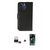 MARSİLYAN™- iPhone 14 Pro Max Kılıf Siluet Işık Serisi - Şeffaf 360 Full Body Arka Koruyucu + Bilvis Titan Kamera Lens - GD