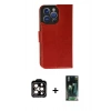 MARSİLYAN™- iPhone 14 Pro Max Kılıf Siluet Işık Serisi - Şeffaf 360 Full Body Arka Koruyucu + PVD Metal Kamera Lens - TU