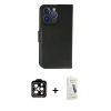 MARSİLYAN™- iPhone 14 Pro Max Kılıf Siluet Işık Serisi - Şeffaf Pasifik Cam Ekran Koruyucu + PVD Metal Kamera Lens - TU