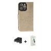 MARSİLYAN™- iPhone 14 Pro Max Kılıf Siluet Işık Serisi - Şeffaf Pasifik Cam Ekran Koruyucu + Raze Metal Kamera Lens - GS