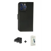 MARSİLYAN™- iPhone 14 Pro Max Kılıf Siluet Işık Serisi - Şeffaf Pasifik Cam Ekran Koruyucu + Raze Metal Kamera Lens - GS