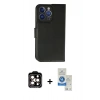 MARSİLYAN™- iPhone 14 Pro Max Kılıf Siluet Işık Serisi - Şeffaf Royal Nano Ekran Koruyucu + Turuncu PVD Metal Kamera Lens