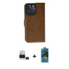 MARSİLYAN™- iPhone 14 Pro Max Kılıf Siluet Işık Serisi - Siyah 18D Cam Ekran Koruyucu + Bilvis Titan Kamera Lens - DNMR
