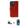 MARSİLYAN™- iPhone 14 Pro Max Kılıf Siluet Işık Serisi - Siyah 18D Cam Ekran Koruyucu + Bilvis Titan Kamera Lens - DNMR