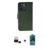 MARSİLYAN™- iPhone 14 Pro Max Kılıf Siluet Işık Serisi - Siyah 18D Cam Ekran Koruyucu + Bilvis Titan Kamera Lens - SH