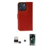 MARSİLYAN™- iPhone 14 Pro Max Kılıf Siluet Işık Serisi - Siyah 360 Mat Full Body Arka Koruyucu + Bilvis Titan Kamera Lens - GS