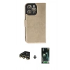 MARSİLYAN™- iPhone 14 Pro Max Kılıf Siluet Işık Serisi - Siyah 360 Mat Full Body Arka Koruyucu + Raze Metal Kamera Lens - GD