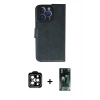 MARSİLYAN™- iPhone 14 Pro Max Kılıf Siluet Işık Serisi - Siyah 360 Mat Full Body Arka Koruyucu + PVD Metal Kamera Lens - TU