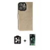 MARSİLYAN™- iPhone 14 Pro Max Kılıf Siluet Işık Serisi - Siyah 360 Mat Full Body Arka Koruyucu + PVD Metal Kamera Lens - TU