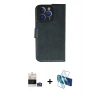 MARSİLYAN™- iPhone 14 Pro Max Kılıf Siluet Işık Serisi - Siyah 3D Antistatik Cam Ekran Koruyucu + Bilvis Titan Kamera Lens - GS