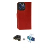MARSİLYAN™- iPhone 14 Pro Max Kılıf Siluet Işık Serisi - Siyah 3D Antistatik Cam Ekran Koruyucu + Raze Metal Kamera Lens - GD