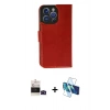 MARSİLYAN™- iPhone 14 Pro Max Kılıf Siluet Işık Serisi - Siyah 3D Antistatik Cam Ekran Koruyucu + Bilvis Titan Kamera Lens - SH