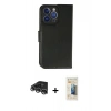 MARSİLYAN™- iPhone 14 Pro Max Kılıf Siluet Işık Serisi - Siyah 6D Mat Seramik Hayalet Nano Ekran Koruyucu + Raze Metal Kamera Lens - GS