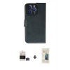 MARSİLYAN™- iPhone 14 Pro Max Kılıf Siluet Işık Serisi - Siyah 6D Mat Seramik Hayalet Nano Ekran Koruyucu + Bilvis Titan Kamera Lens - GS