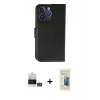 MARSİLYAN™- iPhone 14 Pro Max Kılıf Siluet Işık Serisi - Siyah 6D Mat Seramik Hayalet Nano Ekran Koruyucu + Bilvis Titan Kamera Lens - GS