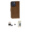 MARSİLYAN™- iPhone 14 Pro Max Kılıf Siluet Işık Serisi - Siyah 6D Mat Seramik Hayalet Nano Ekran Koruyucu + Bilvis Titan Kamera Lens - GS