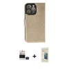 MARSİLYAN™- iPhone 14 Pro Max Kılıf Siluet Işık Serisi - Siyah 6D Mat Seramik Hayalet Nano Ekran Koruyucu + Bilvis Titan Kamera Lens - DNMR