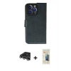 MARSİLYAN™- iPhone 14 Pro Max Kılıf Siluet Işık Serisi - Siyah 6D Mat Seramik Hayalet Nano Ekran Koruyucu + Raze Metal Kamera Lens - GS
