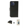 MARSİLYAN™- iPhone 14 Pro Max Kılıf Siluet Işık Serisi - Siyah 6D Mat Seramik Hayalet Nano Ekran Koruyucu + Raze Metal Kamera Lens - GD