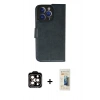 MARSİLYAN™- iPhone 14 Pro Max Kılıf Siluet Işık Serisi - Siyah 6D Mat Seramik Hayalet Nano Ekran Koruyucu + PVD Metal Kamera Lens - TU