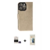 MARSİLYAN™- iPhone 14 Pro Max Kılıf Siluet Işık Serisi - Siyah 6D Mat Seramik Hayalet Nano Ekran Koruyucu + Bilvis Titan Kamera Lens - GS