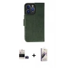 MARSİLYAN™- iPhone 14 Pro Max Kılıf Siluet Işık Serisi - Siyah Bilvis 3D Mat Cam Ekran Koruyucu + Bilvis Titan Kamera Lens - DNMR