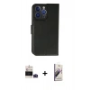 MARSİLYAN™- iPhone 14 Pro Max Kılıf Siluet Işık Serisi - Siyah Bilvis 3D Mat Cam Ekran Koruyucu + Bilvis Titan Kamera Lens - DNMR