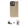 MARSİLYAN™- iPhone 14 Pro Max Kılıf Siluet Işık Serisi - Siyah Bilvis 3D Mat Cam Ekran Koruyucu + Bilvis Titan Kamera Lens - GD