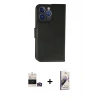 MARSİLYAN™- iPhone 14 Pro Max Kılıf Siluet Işık Serisi - Siyah Bilvis 3D Mat Cam Ekran Koruyucu + Bilvis Titan Kamera Lens - GD