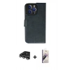 MARSİLYAN™- iPhone 14 Pro Max Kılıf Siluet Işık Serisi - Siyah Bilvis 3D Mat Cam Ekran Koruyucu + Raze Metal Kamera Lens - GS