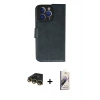 MARSİLYAN™- iPhone 14 Pro Max Kılıf Siluet Işık Serisi - Siyah Bilvis 3D Mat Cam Ekran Koruyucu + Raze Metal Kamera Lens - GD