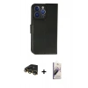 MARSİLYAN™- iPhone 14 Pro Max Kılıf Siluet Işık Serisi - Siyah Bilvis 3D Mat Cam Ekran Koruyucu + Raze Metal Kamera Lens - GD