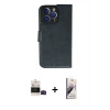 MARSİLYAN™- iPhone 14 Pro Max Kılıf Siluet Işık Serisi - Siyah Bilvis 3D Mat Cam Ekran Koruyucu + Siyah Bilvis Titan Kamera Lens