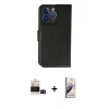 MARSİLYAN™- iPhone 14 Pro Max Kılıf Siluet Işık Serisi - Siyah Bilvis 3D Mat Cam Ekran Koruyucu + Siyah Bilvis Titan Kamera Lens