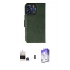 MARSİLYAN™- iPhone 14 Pro Max Kılıf Siluet Işık Serisi - Siyah Bilvis 5in1 3D Magic Cam Ekran Koruyucu + Bilvis Titan Kamera Lens - GS
