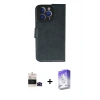 MARSİLYAN™- iPhone 14 Pro Max Kılıf Siluet Işık Serisi - Siyah Bilvis 5in1 3D Magic Cam Ekran Koruyucu + Bilvis Titan Kamera Lens - SH