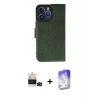 MARSİLYAN™- iPhone 14 Pro Max Kılıf Siluet Işık Serisi - Siyah Bilvis 5in1 3D Magic Cam Ekran Koruyucu + Bilvis Titan Kamera Lens - SH