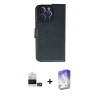 MARSİLYAN™- iPhone 14 Pro Max Kılıf Siluet Işık Serisi - Siyah Bilvis 5in1 3D Magic Cam Ekran Koruyucu + Bilvis Titan Kamera Lens - GD