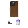 MARSİLYAN™- iPhone 14 Pro Max Kılıf Siluet Işık Serisi - Siyah Bilvis 5in1 3D Magic Cam Ekran Koruyucu + Bilvis Titan Kamera Lens - GD