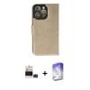 MARSİLYAN™- iPhone 14 Pro Max Kılıf Siluet Işık Serisi - Siyah Bilvis 5in1 3D Magic Cam Ekran Koruyucu + Bilvis Titan Kamera Lens - DNMR