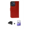 MARSİLYAN™- iPhone 14 Pro Max Kılıf Siluet Işık Serisi - Siyah Bilvis 5in1 5D Magic Hayalet Cam Ekran Koruyucu + Raze Metal Kamera Lens - GS