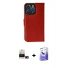 MARSİLYAN™- iPhone 14 Pro Max Kılıf Siluet Işık Serisi - Siyah Bilvis 5in1 5D Magic Hayalet Cam Ekran Koruyucu + Bilvis Titan Kamera Lens - SH